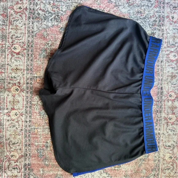 Under Armour Black and Blue Performance Shorts - Picture 3 of 3